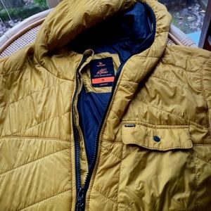 Rip Curl Mens Anti-Series puffer jacket Mustard Size M